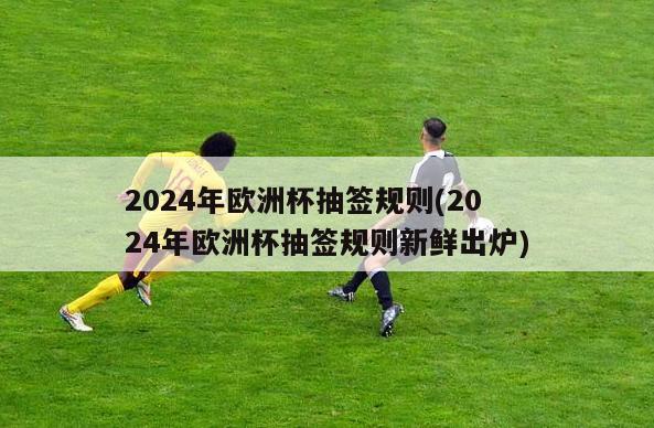 2024年欧洲杯抽签规则(2024年欧洲杯抽签规则新鲜出炉)-第1张图片-足球直播_足球免费在线高清直播_足球视频在线观看无插件_24直播网